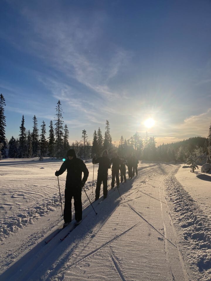 Idræt B går skigåsegang